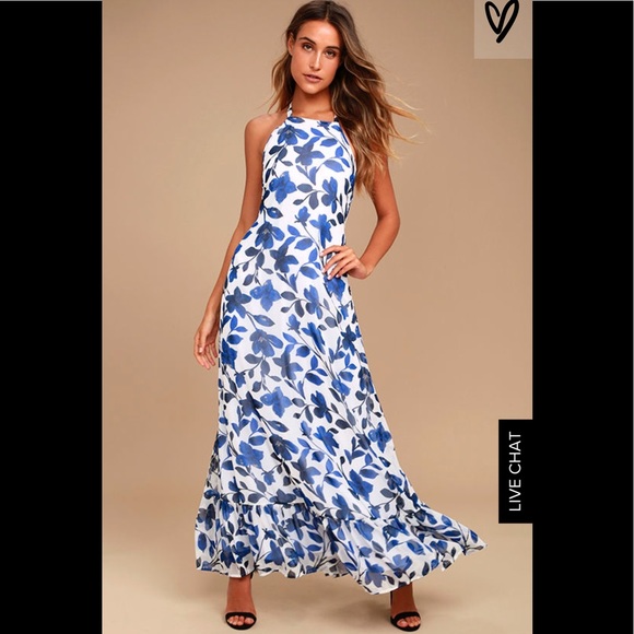 Lulus Dresses & Skirts - **sold Lulus floral backless maxi dress